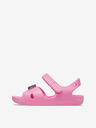 Crocs Classic Cross Strap Charm Sandal Pink Lemonade Sandalen